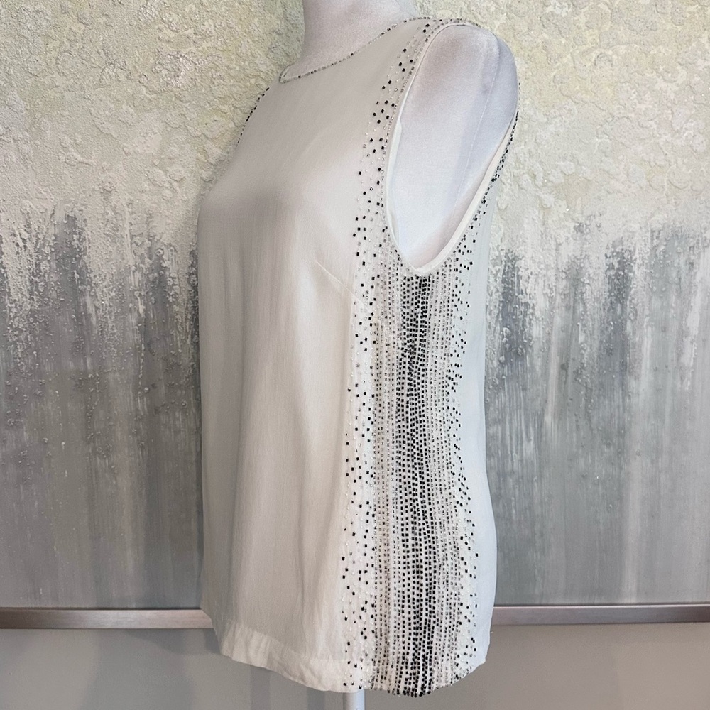 French Connection Glitter Dash Beaded Sleeveless … - image 4